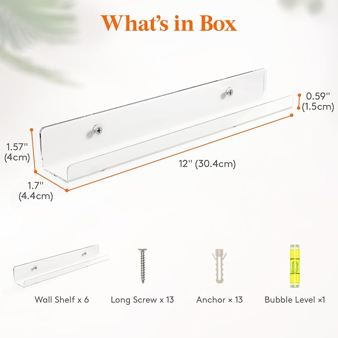 Lifewit Narrow Floating Shelves - Image 3