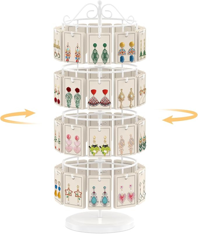 EsLuker.ly Earring Holder Organizer Rotating Display Tree Stand, Adjustable by EsLukerly