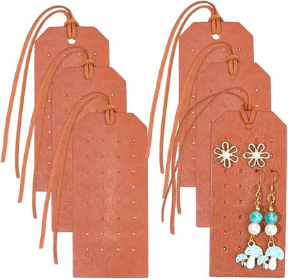 6Pcs 32 Holes PU Leather Pierced Earring Organizer by QUALITYCALFOVERA