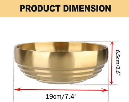 7.4" Gold Decorative Bowl - Image 3