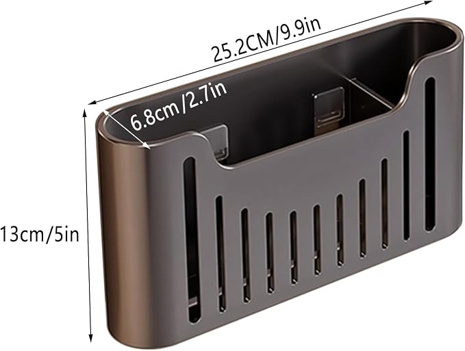 Kitchen Cabinet Door Storage Box, Self-Adhesive Wall-Mounted Storage Box - Image 2