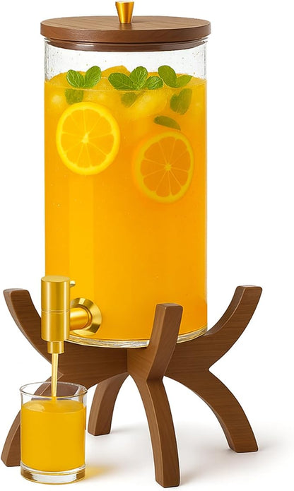 Glass Drink Dispenser, 1.5 Gallon Beverage Dispenser by Unknown