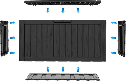 90 Gallon Waterproof Outside Storage Box - Image 8