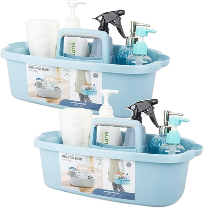 Large Cleaning Supplies Caddy Portable Shower Basket Supply Organizer by JiatuA