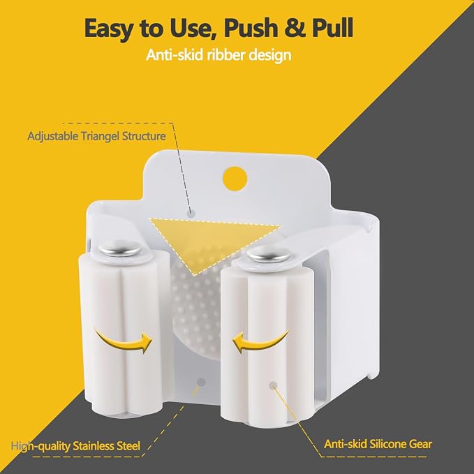 Verdenu 15 Pack Broom Holder Wall Mount, Mop and Broom Holder Wall Mount - Image 3