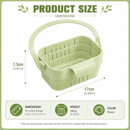 Foldable Hanging Sink Strainer Basket, Removable Food Catcher Drain Rack | - Image 5