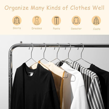 Extra Wide Wire Hangers for Plus Size Clothes, 19.6 Inch Stainless Steel Plus - Image 7