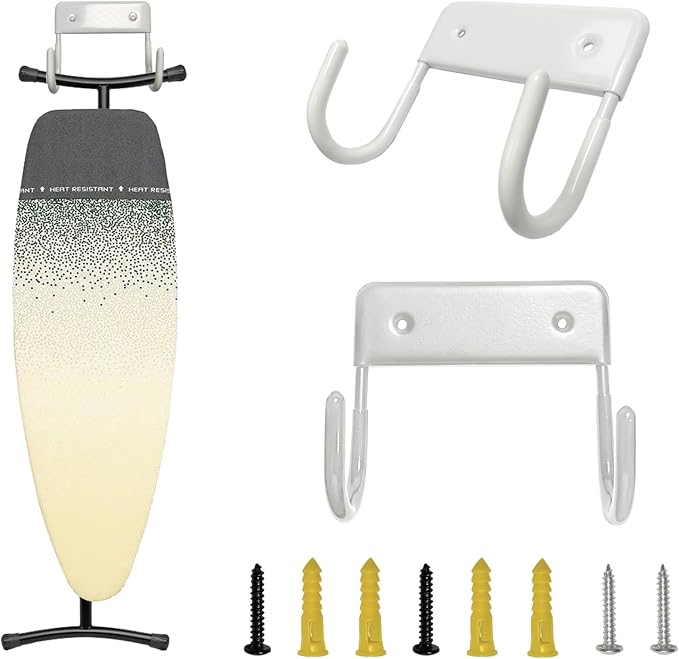 Ironing Board Hanger Wall Mount, Ironing Board Holder Organizer Wall Rack - Image 8