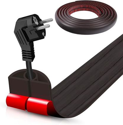 Floor Cord Cover Self Adhesive Cord Hider, 10FT Cable Management, Extension by DBHXXMB-HH