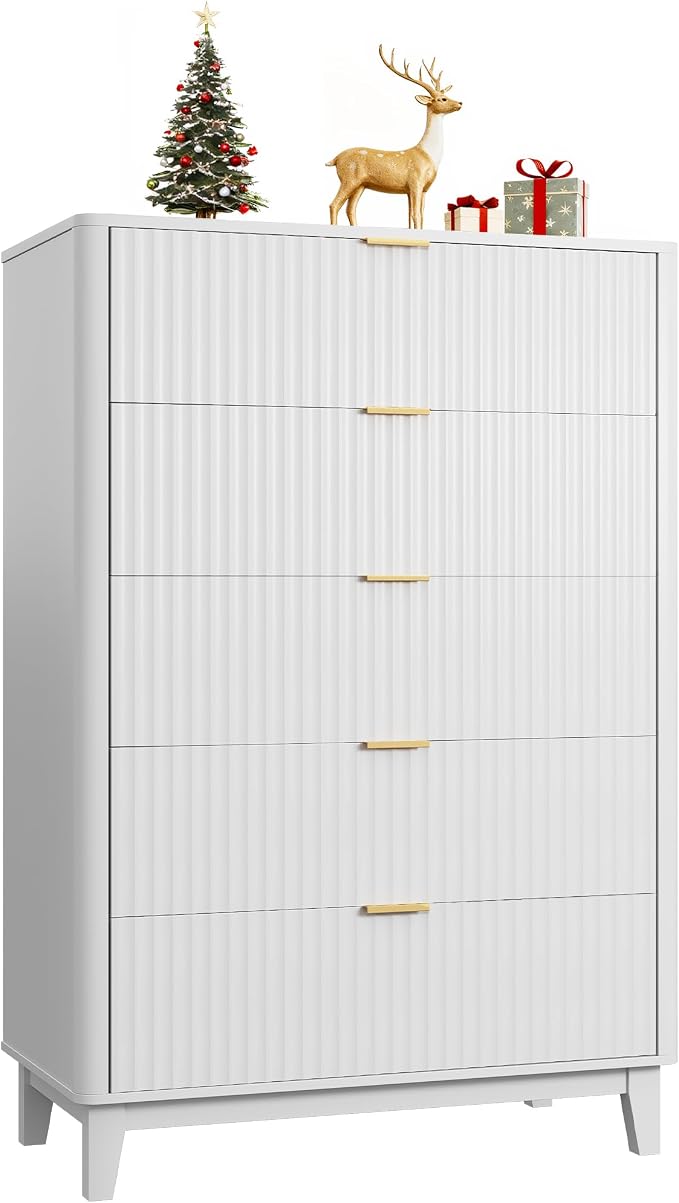 WLIVE Fluted Dresser for Bedroom by WLIVE