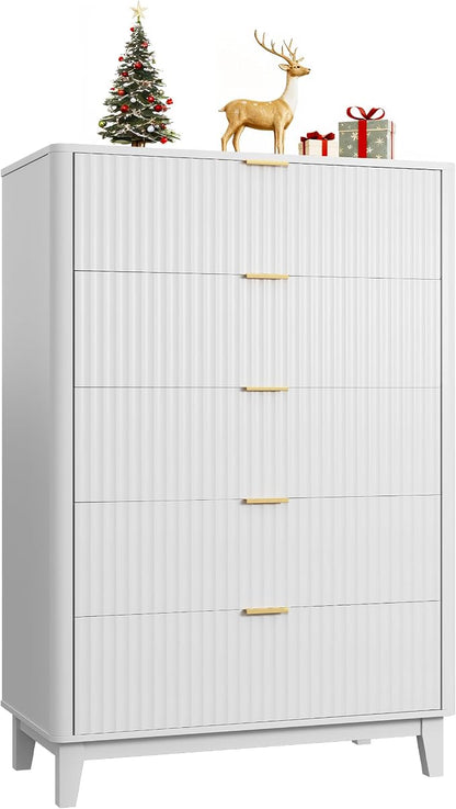 WLIVE Fluted Dresser for Bedroom by WLIVE