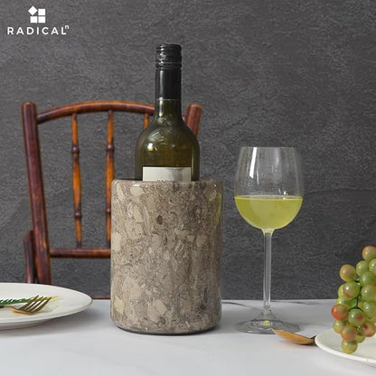 Radicaln Marble Wine Chiller Oceanic 6.5" Inches Handmade Beverage Cooler - Image 3