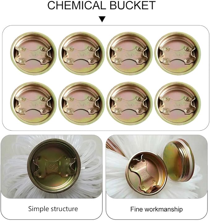 Luxshiny 8pcs Oil Drum Cover Thread Cap Water Bucket Cover Can Cap Replacement - Image 8