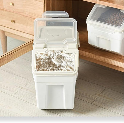 25LB Large Flour Storage Container Bin, 2 Pack Airtight Plastic - Image 7