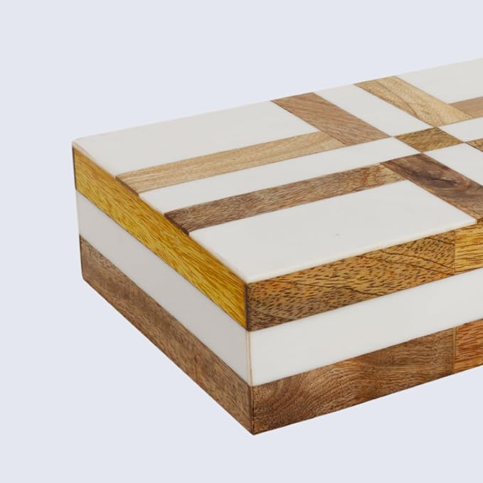 Handicrafts Home White Decorative Storage Box - Image 5