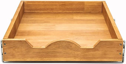 DINDON Pull Out Cabinet Organizer 1 Tier，Single Tier Oak Wood Under Cabinet - Image 8