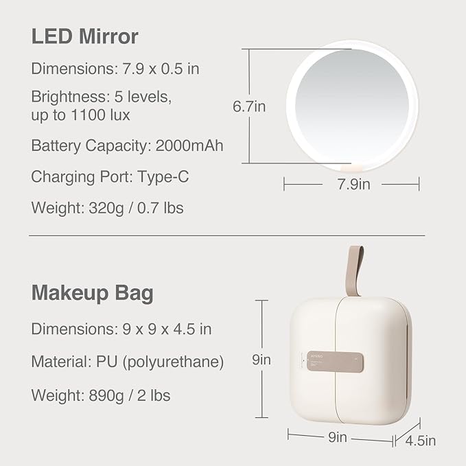 AMIRO M2 Travel Makeup Bag - Image 5