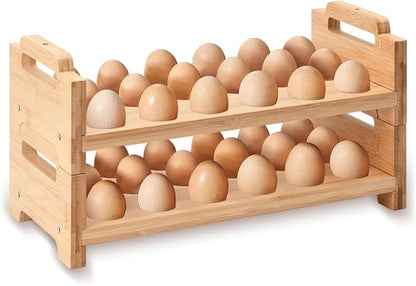 2-Tier Wooden Egg Holder by MFBJXC