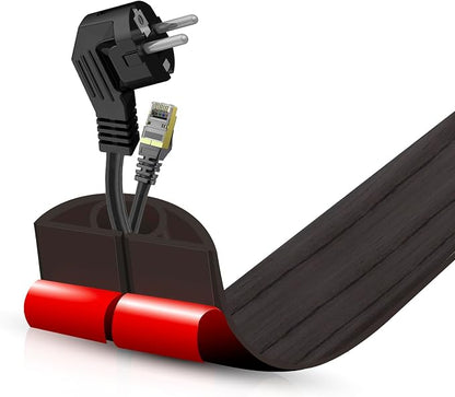 Floor Cord Cover Self Adhesive Cord Hider, 3.3FT Cable Management, Extension by DBHXXMB-HH