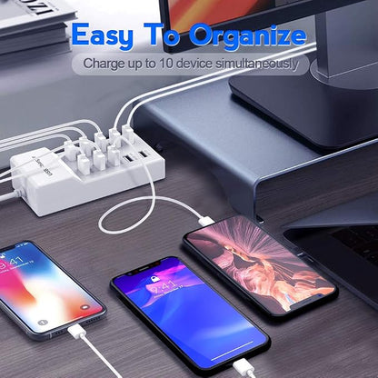 USB Charger Station Block with Rapid Charging Auto Detect Technology Safety - Image 5