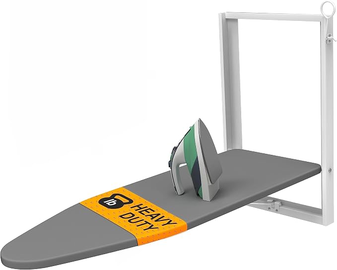 Xabitat Wall Mounted Ironing Board, 36.2" X 12.2" Compact Mount Fold Down Iron by Xabitat