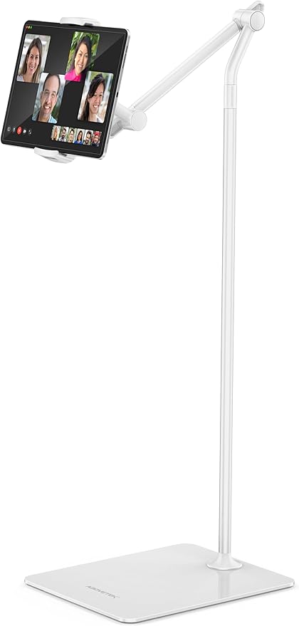 AboveTEK Tablet Floor Stand, Stylish Adjustable Height iPad Floor Stand by AboveTEK
