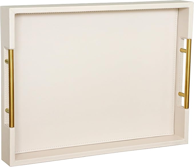 HofferRuffer Faux Leather Serving Tray by HofferRuffer