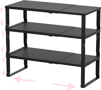 Adjustable Metal Shelving Unit, Stackable & Expendable Storage Rack by HOMEPAGE