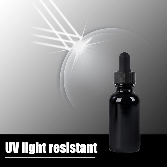 12 Pcs, 1oz Glass Dropper Bottle, Leakproof Tincture Bottles - Image 5