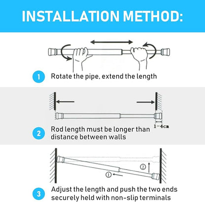 White Small Tension Curtain Rod 16-26 Inch, 7/8" inch Adjustable Short Curtain - Image 6