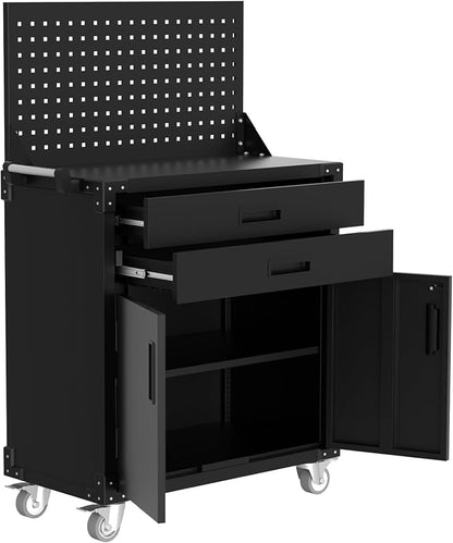 GarveeHome Rolling Tool Cabinet, Heavy Duty Steel Garage Storage Cabinet by GarveeHome
