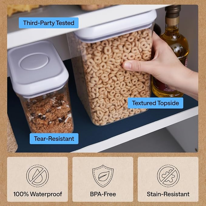 GORILLA GRIP DripGuard Shelf Liner, Non-Adhesive Drawer and Kitchen Cabinet - Image 5