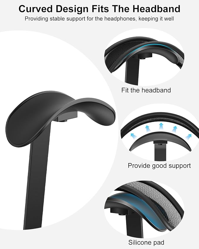 VICHYIE Headphone Stand for AirPods Max, Headset Holder - Image 3