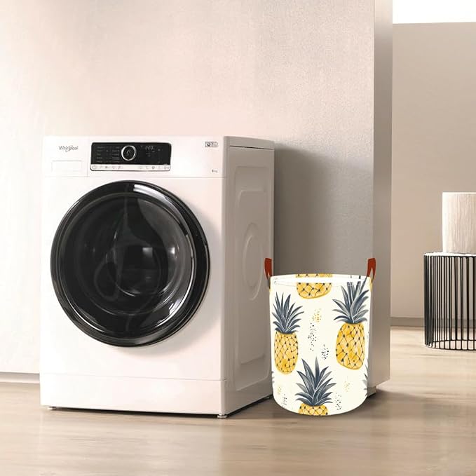 Laundry Baskets 15.7x19.7 Inch Pineapple Tropical Design Collapsible Laundry - Image 7