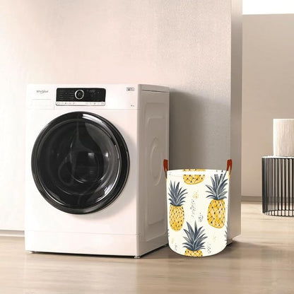 Laundry Baskets 15.7x19.7 Inch Pineapple Tropical Design Collapsible Laundry - Image 7