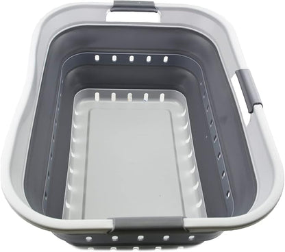 SAMMART 42L Collapsible Plastic Laundry Basket by SAMMART