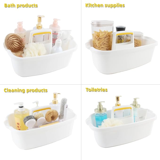Shower Caddy Plastic Portable Basket Storage Organizer - Image 2