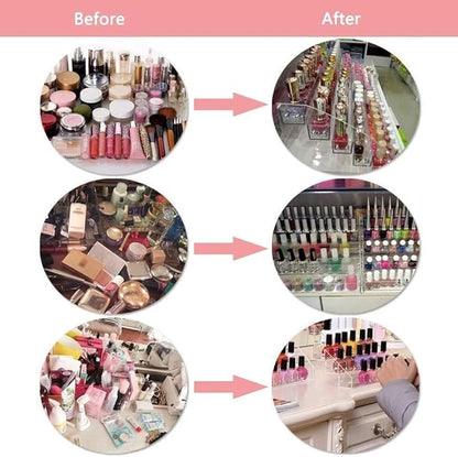 6 Tiers Acrylic Essential Oil Display Rack Nail Polish Organizer Plastic - Image 5