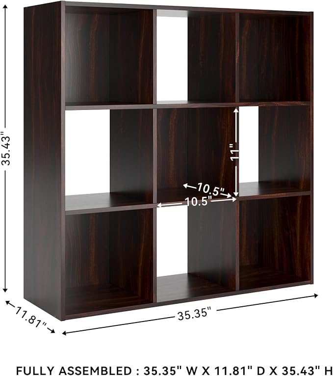 Signature Design by Ashley Glosmount 9 Cube Storage Organizer or Bookcase - Image 3