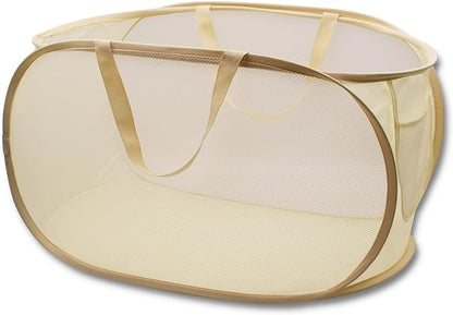 HONOMA Sturdy Mesh Laundry Hamper Basket Bag, Pop up Basket by HONOMA