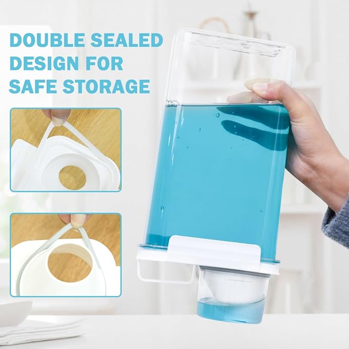 Laundry Detergent Dispenser 3 Pack Laundry Soap Dispensers 78 oz Liquid - Image 3