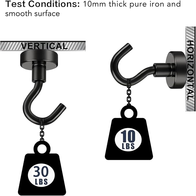 E BAVITE Magnetic Hooks, 30LB Magnet Hook - Image 3