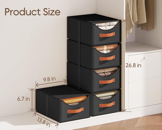 Homsorout Stackable Storage Drawers - Image 3