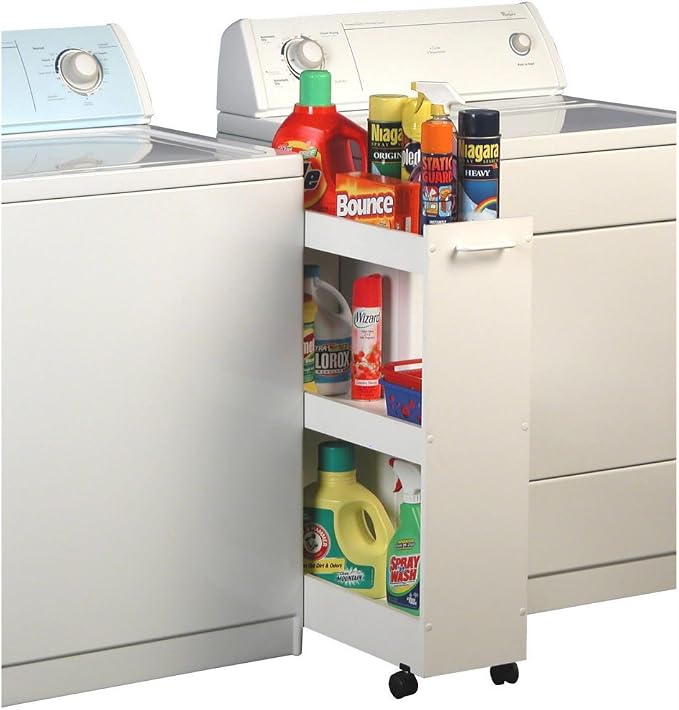 Venture Horizon Mobile Laundry Caddy White by VentureHorizon