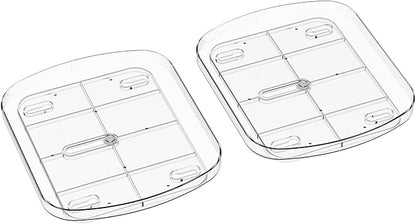 Yieach Clear Refrigerator Lazy Susan Turntable, 11.9''x10.2'', Square Fridge - Image 9