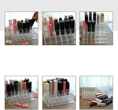 Acrylic Makeup Organizer 4 Tier Storage Rack Clear Cosmetic Shelf - Image 2
