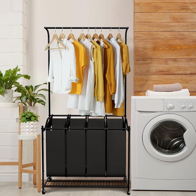 LUCKUP Laundry Sorter 4 Sections - Image 7