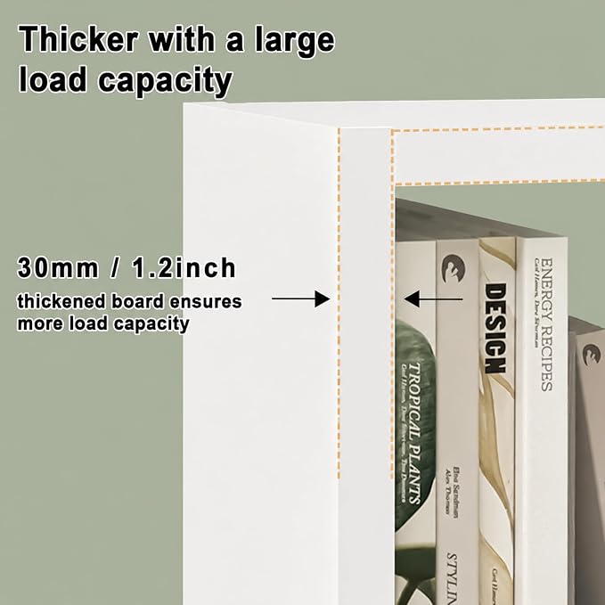 CTESNE【2026 Wooden Thick Frame 4 Cube Storage Organizer Shelf - Image 8