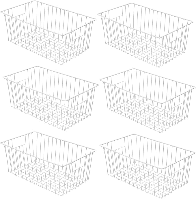 Freezer Baskets Organizer, Refrigerator Metal Wire Storage Divider, Household by lonpute
