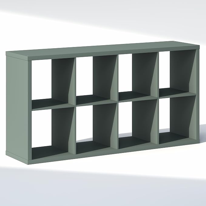 Furinno Cubic Extra Thick 8-Cube Closet Organizers and Storage, Sage Green | - Image 7